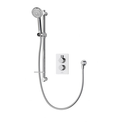 Aqualisa Drmdcv1.ad.rnd Dream Concealed Thermostatic Mixer Shower Single Outlet With Adjustable HeadRound Chrome from B&Q