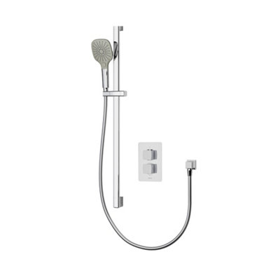 Aqualisa Drmdcv1.ad.sqr Dream Concealed Thermostatic Mixer Shower Single Outlet With Adjustable HeadSquare Chrome from B&Q