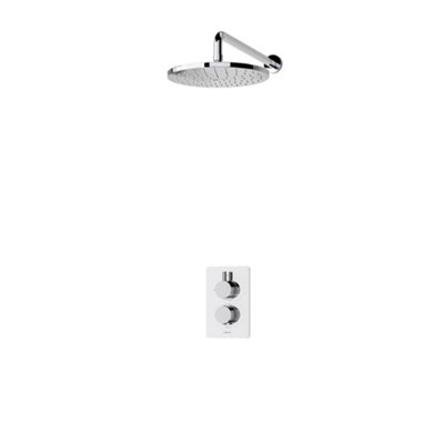 Aqualisa Drmdcv1.fw.rnd Dream Concealed Thermostatic Mixer Shower Single Outlet With Wall Fixed HeadRound Chrome from B&Q