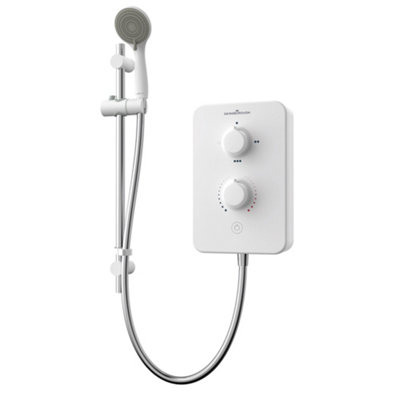 B&Q -  Gsd105 Slim Duo Electric Shower 10.5KwPolar White