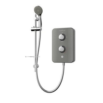 B&Q -  Gsdtg95 Slim Duo Electric Shower 9.5KwTitanium Grey