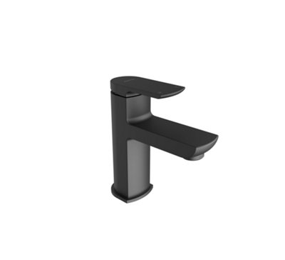 Aqualisa Dt.lpt.mb Downtown Matt Black Pillar Tap Large (Includes Click Clack Waste) from B&Q