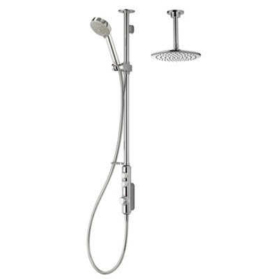 Aqualisa Isd.a1.ev.dvfc.23 Isystem Smart Shower Divert Exposed With Adjustable And Ceiling Fixed HeadsFor Hp/combi Systems from B&Q