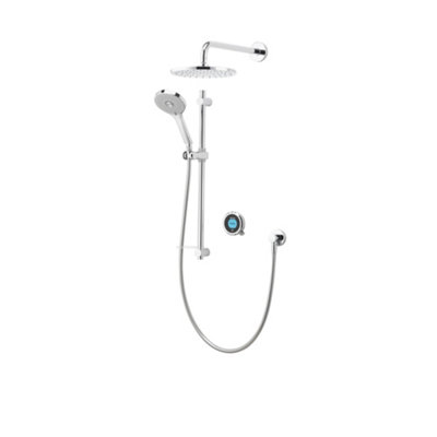 Aqualisa Optic Q Concealed Valve Hp/combi Wall Fed Smart Digital 3-Spray Pattern Shower With Adjustable & Fixed Heads from B&Q