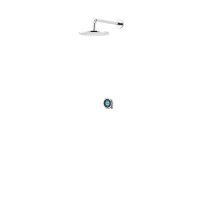 Aqualisa Optic Q Concealed Valve Gravity-Pumped Wall Fed Smart Digital 3-Spray Pattern Shower With Fixed Head from B&Q