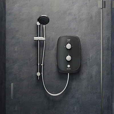 Aqualisa Emerge Electric Shower9.5Kw Space Grey Mefn32 from B&Q
