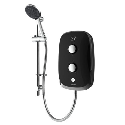 Aqualisa Esense Gloss Black Manual Electric Shower10.5Kw from B&Q