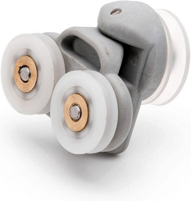 2 X Twin Spare Shower Door Rollers/runners/wheels 19mm Grooved Wheel L3