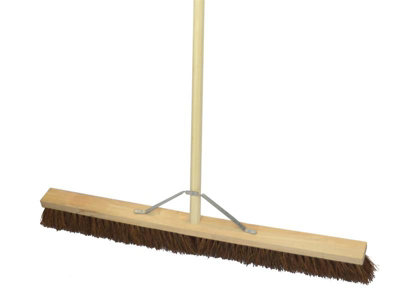 Faithfull Stiff Bassine Broom 900mm 36In + Handle & Stay Faibrbass36H from B&Q
