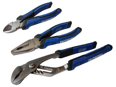 Faithfull  Soft Grip Pliers Set3 Piece Faiplset3N from B&Q