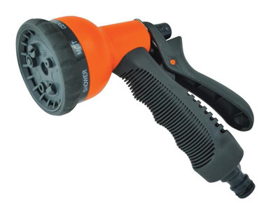 Faithfull Men's Plastic 8 Pattern Adjustable Water Spray Gun - Image 6