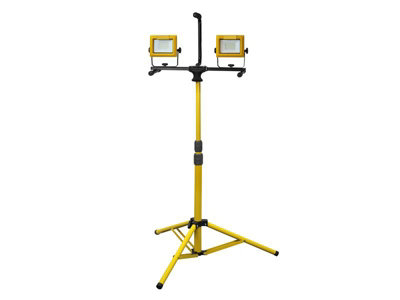 Faithfull Power Plus Led Twin Tripod Site Light 70W 240V from B&Q