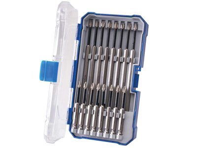 Faithfull Long Impact Screwdriver Bit Set 16 Piece Pz2 Ph2 150mm Faisbset16I from B&Q