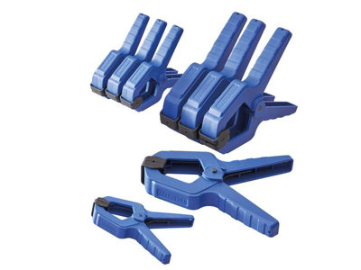 Faithfull 8 Piece Spring Clamps 2In 50mm 3In 75mm Faispcl2 Faispcl3 Faispclset8 from B&Q