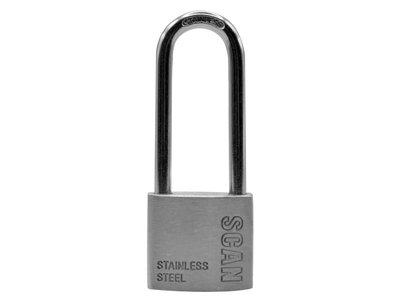 B&Q -  Stainless Steel Padlock 38mm Long Shackle
