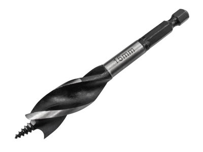 Faithfull 16Mm Tri-Point Speed Auger Bit For Fast Wood Drilling