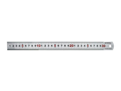 Faithfull Matt Measuring Rule 300Mm Fairul300ms Silver