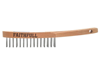 Faithfull Lightweight Scratch BrushTwo Row Fai5802F from B&Q