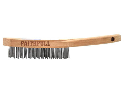 Faithfull Heavy-Duty Scratch Brush Four Row Fai6804F from B&Q
