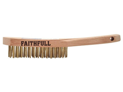 Faithfull Brass Scratch BrushFour Row Fai680B4F from B&Q