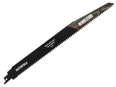 Faithfull Faisbs1250Hm Demolition Carbide Sabre Saw Blade 304mm X 6 Tpi Faisbs1250Hm from B&Q