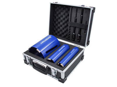 Edgepoint Edgdcdkit7 Diamond Dry Core Drill Kit 7 Piece 3 Core 38mm 52mm 117mm from B&Q