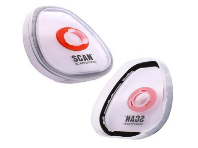 Scan Ad7501 Twin Half Mask P3 Particle Filter Cartridge Adaptor Pack Of 2 from B&Q