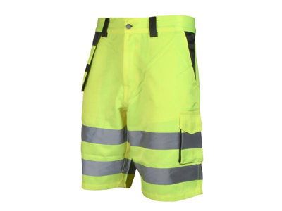 B&Q -  Scahvhsxl Hi-Vis Holster Shorts YellowW37-38In Scahvhsxl