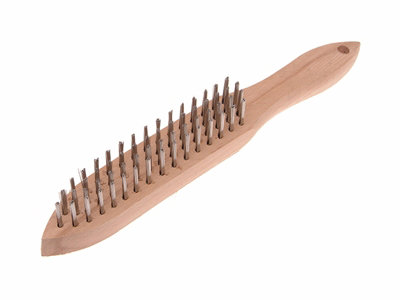 B&Q -  680/s4 Heavy-Duty Stainless Steel Scratch Brush4 Row Fai680S4