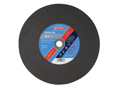 Faithfull  Metal Cut Off Disc 355 X 3.5 X 25.4mm Fai3503525M from B&Q