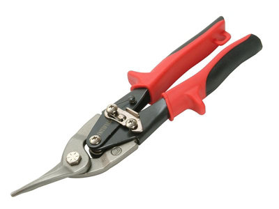 B&Q Faithfull Ats-L Compound Aviation Snips Left Cut 250Mm (10In) Faias10r Red