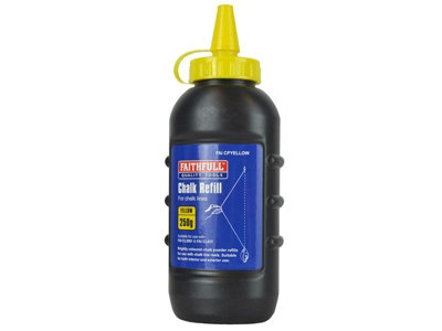 Faithfull 8266-7 Chalk Powder Yellow 250G Faicpyellow from B&Q