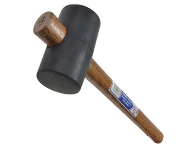 Faithfull Fairmb214 Rubber Camping Paving Mallet Black 567G 20Oz from B&Q