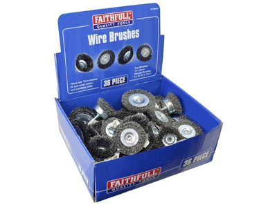 Faithfull  Wire Brush Assortment 36 Piece Faiwba36 from B&Q