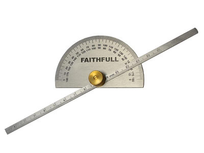  - Faithfull Apm8268 Depth Gauge With Protractor 150mm (6In) Faigaugedept