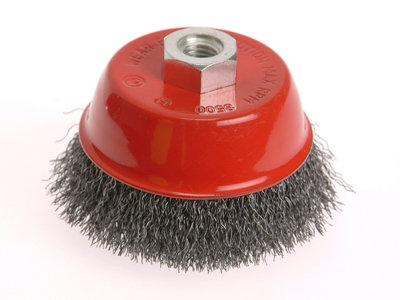 Faithfull 0110014430 Wire Cup Brush 100mm M14X20.30mm Stainless Steel Wire Faiwbc100S from B&Q