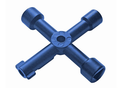 Faithfull 4-Way Utility Meter Key For Radiators, Gas, And Electricity