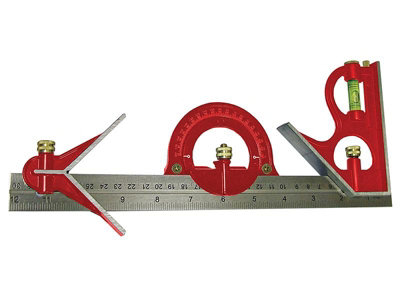 B&Q Faithfull 716G16 Combination Square Set 300Mm (12In) Faics300set 12In