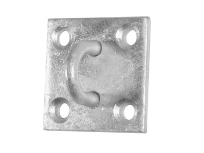 Faithfull Galvanised Staple On Plate For Secure Fastening Size 2