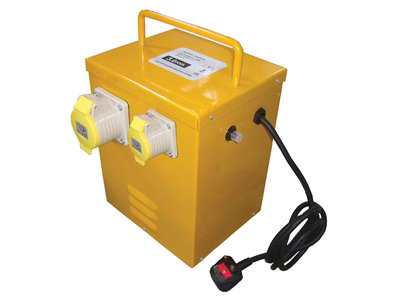 Faithfull Continuous Rated Portable Site Transformer 240V To 110V 3Kva - Image 4