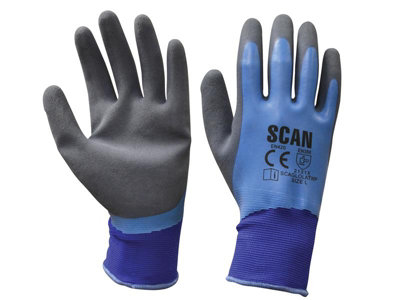 Scan 2 Ark64L-24 Waterproof Latex GlovesLarge Size 9 Scaglolatwp from B&Q