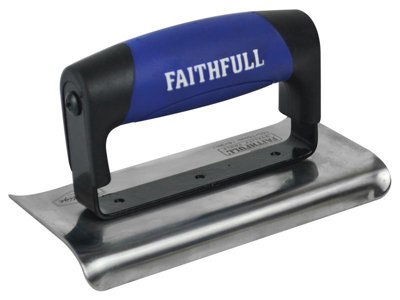 Faithfull Stainless Steel Edging Trowel 6 Inch - Image 7