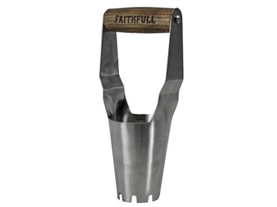 Faithfull Bulb Planter - Stainless Steel - Ash Handle - Image 7