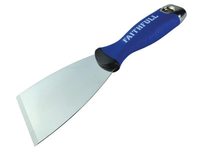 Faithfull Soft Grip Stripping Tool100mm Stainless Steel Blade For Paint And Wallpaper Removal from B&Q