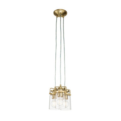 Luminosa Lighting Elstead Kichler Brinley Cluster Pendant Ceiling Light Brushed Brass