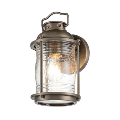 Luminosa Lighting Elstead Kichler Ashland Bay Outdoor Wall Lantern Burnished BronzeIp44