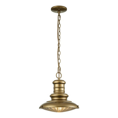Luminosa Lighting Elstead Redding Station Outdoor Pendant Ceiling LightPainted Distressed Bronze Ip44