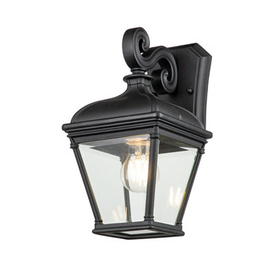 Luminosa Lighting Elstead Bayview Outdoor Wall Lantern BlackIp44 from B&Q