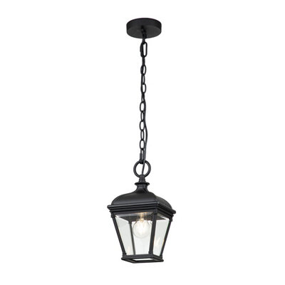 Luminosa Lighting Elstead Bayview Outdoor Pendant Ceiling Light BlackIp44 from B&Q