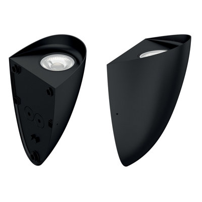 Luminosa Lighting Elstead Vendela Outdoor Flush Wall Lamp Black3000KIp65